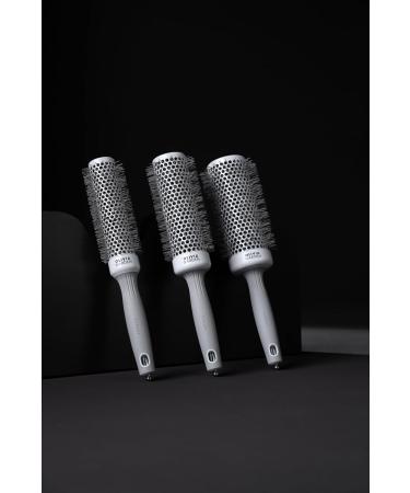 Olivia Garden Expert Blowout Speed Hairbrush - 45 White & Grey - Ideal for Fast Flawless Styling | International Shipping Available - Buy Online on GoSupps.com