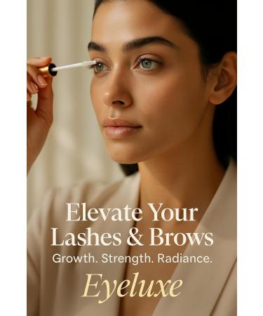 Eyeluxe Intensive Lash & Brow Growth Serum Nourishes Strengthens & Promotes Fuller Longer Hair Fast-Absorbing Non-Greasy & Safe for All Skin Types 5ml (Pack of 1) 1 Fl Oz (Pack of 1) - Buy Online on GoSupps.com