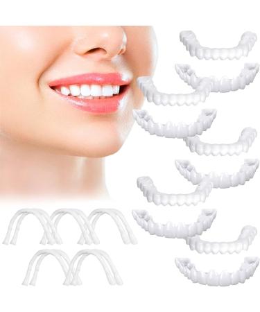 6 PCS Fake Dentures Teeth for Women and Men - Dental Veneers for Temporary Restoration - Natural Comfort - Protect and Restore Your Smile with Confidence - Buy Online on GoSupps.com
