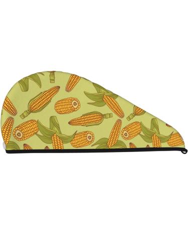 Super Absorbent Corn Microfiber Hair Towel Wrap for Women | Quick Dry Coral Velvet Cap for Long Curly & Thick Hair - Buy Online on GoSupps.com