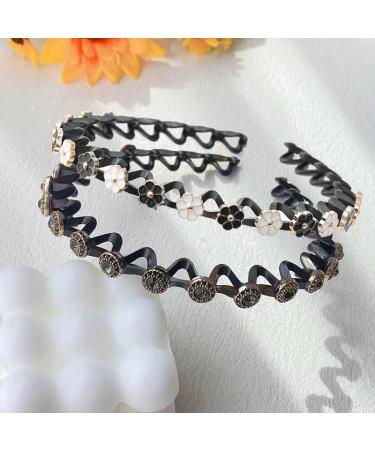 LadayPoa Pearl Floral Hairbands 4pcs - Vintage Flower Beaded Hair Accessories for Women and Girls - Buy Online on GoSupps.com