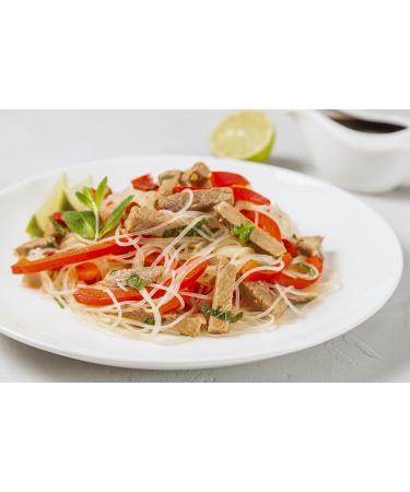 Bioasia Organic Glass Noodles - Vegan Gluten-Free Long Noodles | 100g Organic Pea Starch Snack - Buy Online on GoSupps.com