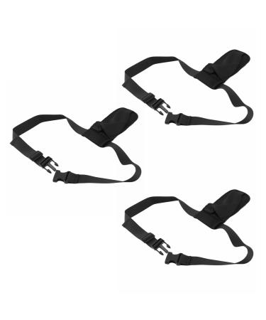 Ctwezoikmt 3X Massage Bottles Oil Single Massage Oil Lotion Adjustable Waist Belt Holder (Bottle Not Included)