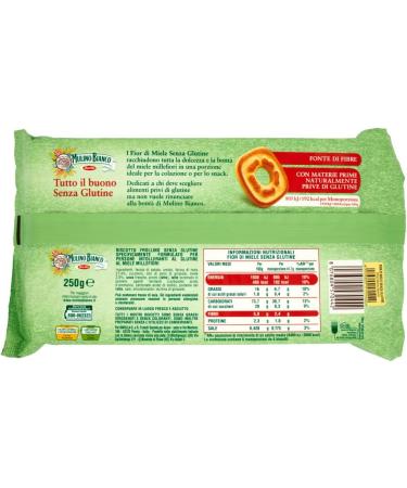 Mulino Bianco Honey Flowers Gluten Free Set of 6 biscuits biscuits biscuits honey biscuits Millefiori gluten-free 250 g + Gourmet Italian pulp 400 g - Buy Online on GoSupps.com