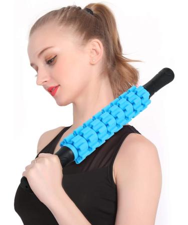Liposuction Massage Roller Stick for Athletes | Muscle Soreness Relief & Lymphatic Drainage | Trigger Point Therapy Massager for Runners & Back Recovery - Buy Online on GoSupps.com