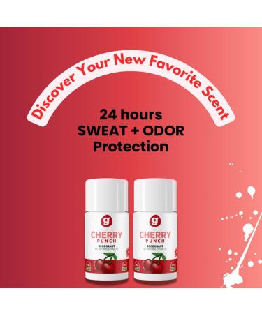 Natural Deodorant for Girls 8 & Up | Aluminum-Free Non-Toxic 24-Hour Odor Protection | Fresh Cherry Blossom Scent - Buy Online on GoSupps.com