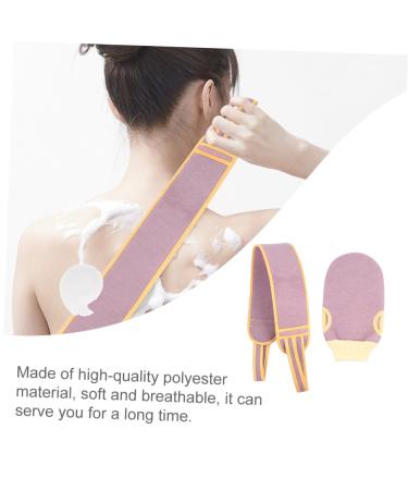 FRCOLOR Body Scrub Mitt Set - 2pcs Exfoliating Back Scrubber Bath Towel & Loofah for Ultimate Skin Care | Shop Internationally - Buy Online on GoSupps.com