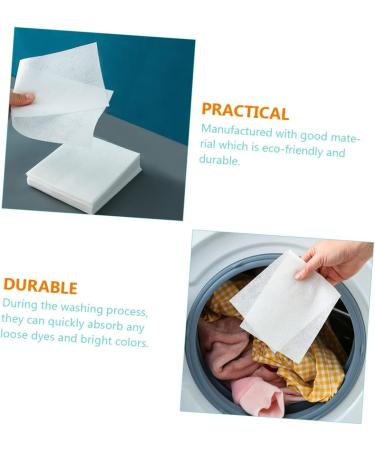CLISPEED 144 Pcs Anti-cross-dyeing Absorbing Film Clothes Loads Remover Your Orders Laundry Anti Dyed Cloth Grabber Color Savers Washing Supplies Washing Color Protection White 1 count (Pack of 1) Whitex2pcs - Buy Online on GoSupps.com