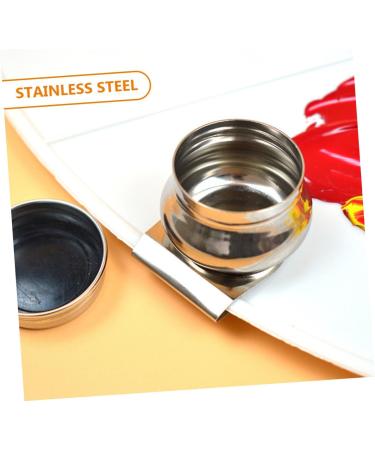TEHAUX Paint Brush Cleaning Bucket Set | Stainless Steel Rinse Cup for Oil Paints | Perfect for Artists & Painting Supplies - Buy Online on GoSupps.com