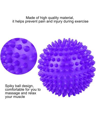 Evscan Soft Spike Yoga Massage Ball - Plastic Roller & Finger Relaxer - Foot Massage Tool for Fitness Training - Violet S - Buy Online on GoSupps.com