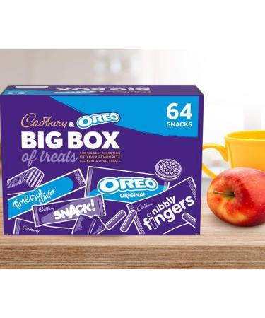 Cadbury & OREO Biscuit 64 Big Box of Treats 1.8kg Milk Chocolate Fingers Time Out Snack I Sharing Big Biscuit Gift Family Size Party Office Supplies Lunch Box | Sold by ESSENTIAL PRODUCTS - Buy Online on GoSupps.com