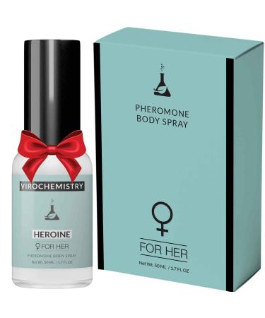 Pheromones For Women (HEROINE) Body Spray - Elegant Ultra Strength Organic Human Pheromones Fragrance Body Spray 50mL - Human Grade Pheromones to Attract Men