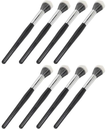 Stippling Brushes Soft Bristles Flat Top Ergonomic Handle 8 Piece Makeup Brush Set for Liquid Foundation - Buy Online on GoSupps.com