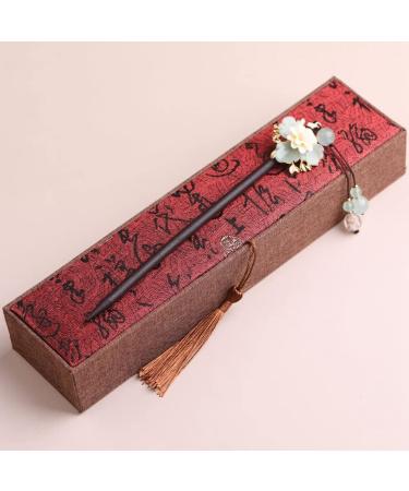 URFEDA Wooden Hair Sticks Chinese Hair Stick Vintage Flowers Hair Clips Elegant Hair Sticks Fashion Hair Stick Hair Accessories Chinese Style Wooden Hair Clips for Women Girls 2 Pieces - Buy Online on GoSupps.com