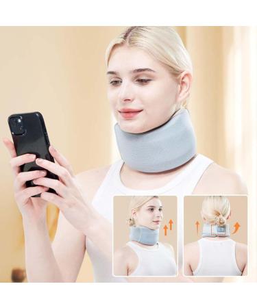 Besreey Neck Brace | Adjustable Foam Soft Wraps Soft Neck Support Brace for Sleeping Aligns & Stabilizes Vertebrae Ensures Stability for Women & Men Blue L - Buy Online on GoSupps.com