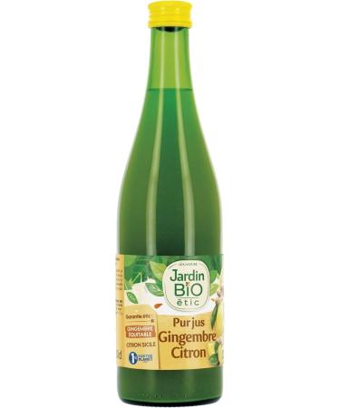Jardin BiO tic - Pure lemon ginger juice - organic - Salty - AB certified - 50cl bottle - Buy Online on GoSupps.com