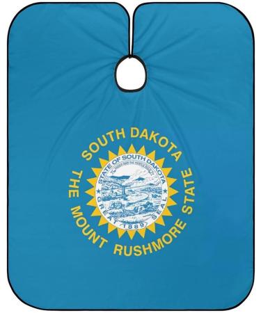 South Dakota State Flag Barber Cape | Professional Salon Hair Cutting Apron with Snap Closure - Shop Internationally - Buy Online on GoSupps.com