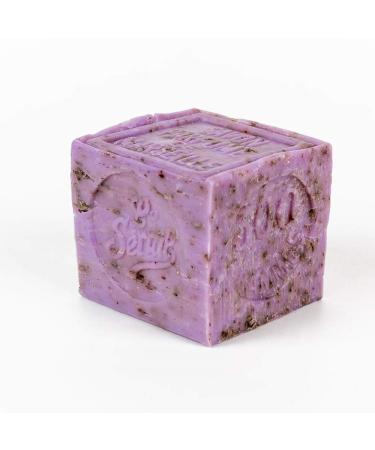 Cube de savon de Marseille - Fleurs de lavande broy es - 300g - Marseille soap Cube - Crushed lavender flower