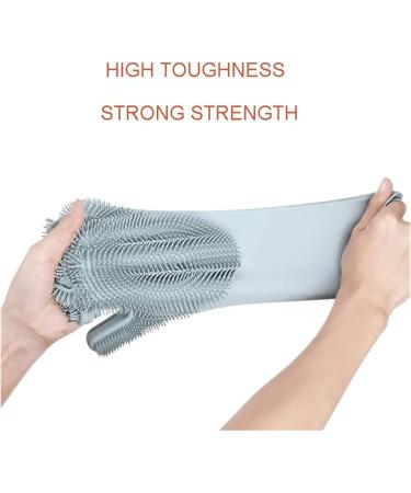 Silicone Gloves Cleaning Dishwashing Scrubber Dish Washing Sponge Rubber Silicone Gloves for Kitchen Cleaning Tools (Color : Purple Size : One Size) One Size Purple - Buy Online on GoSupps.com