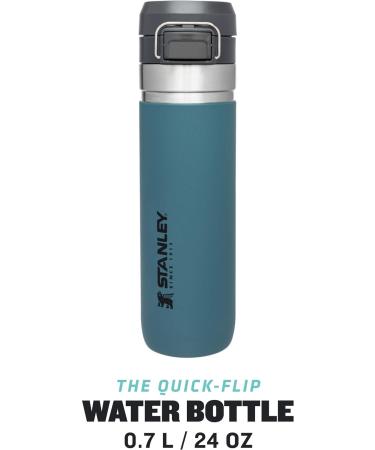 Stanley Quick Flip Stainless Steel Water Bottle | 0.71L | 12+ Hours Cold | BPA-Free Dishwasher-Proof Leak-Proof Thermos | Lagoon Color - Buy Online on GoSupps.com