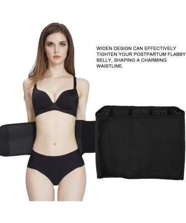 High-Quality Abdominal Belt for Postpartum Recovery | Elastic Adjustable & Supportive | Perfect for Tightening Stomach & Lumbar Support (Black) - Buy Online on GoSupps.com