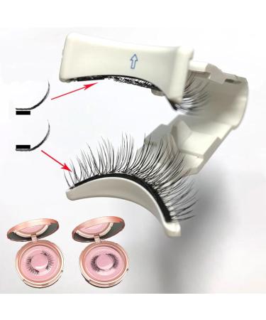 Dalarey Magnetic Lashes Reusable Magnetic Eyelashes Natural Magnetic Eyelashes No Glue Self Adhesive Eyelashes Natural Look Waterproof Reusable Self-Adhesive Eyelashes (2PCS-Natural) - Buy Online on GoSupps.com