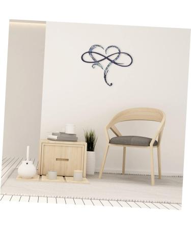 Alipis 1pc Pendant Decor Emblems Metal Wall Hanging Heart Steel Heart Wall Art Heart Heart-shaped Ornament 30x26cm Silver - Buy Online on GoSupps.com