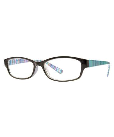 Foster Grant Blue Brianna Women's Reading Glasses with Case +1.75
