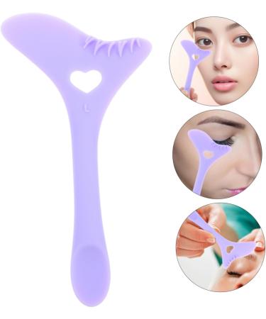 BIUDECO Eyeliner Stamp Eyeshadow Applicators Reusable Silicone Eyelash Stencils Makeup Tools Face Auxiliary 12.00X6.00X0.50CM Purple - Buy Online on GoSupps.com