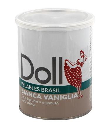 Kosmetex Vanilla Doll Wax Pelables Primo wax can for flexible waxing without fleece strips 800g