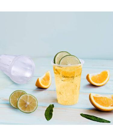 Turbo Bee 500Pack 9 OZ Clear Plastic Cups Cold Party Drinking Cups Transparent Plastic Cups Bulk Disposable Cups for Wedding Thanksgiving Christmas Party 500pack-9oz - Buy Online on GoSupps.com