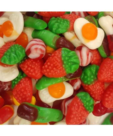  Fini Finished! Lot of 1 kg bag of rubber candy for fingers eggs bones and strawberries - Buy Online on GoSupps.com