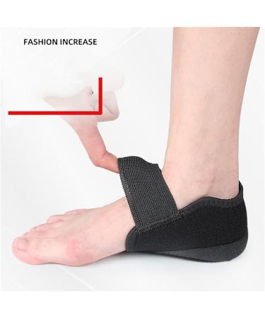Height Max Socks & Insoles | Silicone Invisible Shoe Lift Pads for Arch Support | Plantar Fasciitis Compression Sleeves - Size L (41-45 - Buy Online on GoSupps.com