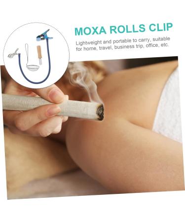 Lurrose Moxibustion Clip Set - Moxa Stick Holder & Roller for Whole Body Wellness | Chinese Massager Tool for Pain Relief - Buy Online on GoSupps.com