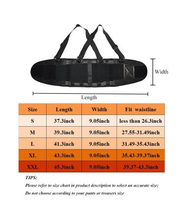 Buy Lumbar Back Support Belt | Posture Corrector with Adjustable Suspenders | Pain Relief Brace for Men & Women | Heavy Lift Work Support Corset (Black M - Buy Online on GoSupps.com