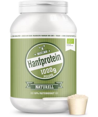 Organic Hemp Protein Powder 1kg | 50% Protein | 100% Pure Vegan | Supports Muscle Growth - Buy Online on GoSupps.com