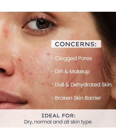 Moisturizing Creamy Face Wash for Dry & Sensitive Skin | Hydrating Daily Cleanser | Barrier Repair for Men & Women - 100ml - Buy Online on GoSupps.com