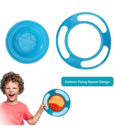 Magic Bowl for Babies | 360 Rotatable Gyroscopic Leak-Proof Bowl with Lid | Ideal for Toddlers & Children | 17x17 cm Baby Crockery - Buy Online on GoSupps.com