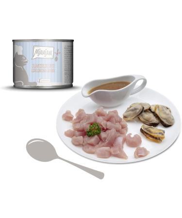 Mjamjam Premium Cat Wet Food - Blanched Turkey & Mussels Sauce | Grain Free | 6 x 185g Pack - Buy Online on GoSupps.com