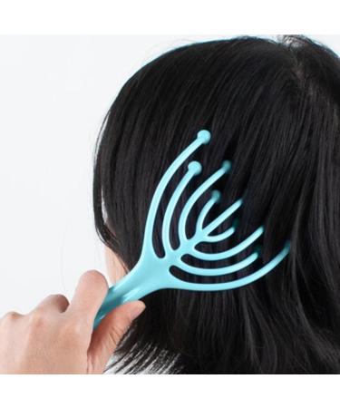 Head Massage Claw with Iron Balls | Manual Scalp Massager for Hair Growth Stress Relief & Relaxation - Blue | Ideal for Pets - Buy Online on GoSupps.com