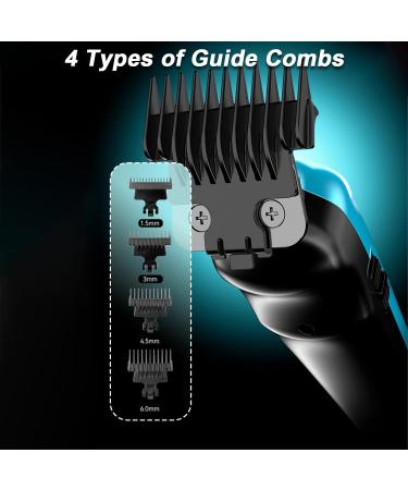 KEMEI 264 Hair Clippers for Men Professional Cordless T Blade Zero Gap Trimmer Electric Barber Trimmer Rechargeable Clippers for Men Haircut Mens Beard Trimmer with LED Display(Blue) - Buy Online on GoSupps.com