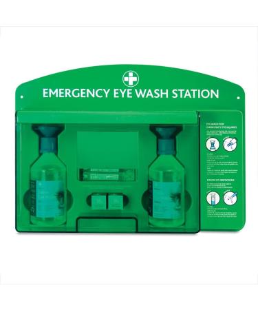 Reliance Medical REL919 Emergency Eye Wash Station - 1 Count (Pack of 1) - Includes 20ml Pods, 500ml Bottles, Eye Pads, and Mirror - Buy Online on GoSupps.com