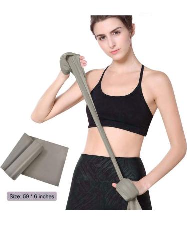 GOAITOU Resistance Bands Latex Elastic Exercise Bands for Physical Therapy & Yoga Grey - Buy Online on GoSupps.com