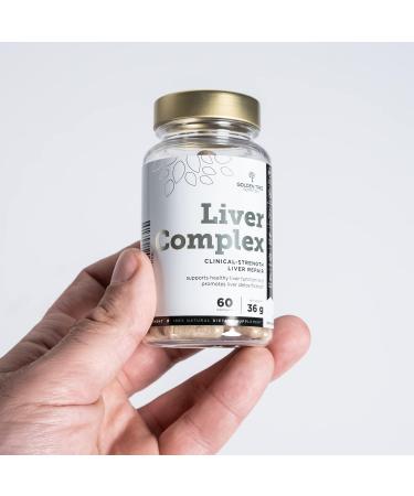 Golden Tree Liver Complex - 100% Natural Vegan Liver Detox with Milk Thistle Artichoke Dandelion & Essential Vitamins - Buy Online on GoSupps.com