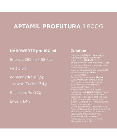 Aptamil Profutura Duoadvance 1 - DHA-Enriched Infant Milk Powder (800g) | Lactose Only No Palm Oil - Ideal from Birth - Buy Online on GoSupps.com