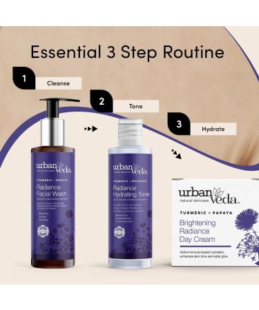 Urban Veda Brightening Radiance Day Cream | For Dry Dull and Dehydrated Skin | Peptide and Turmerone | Pigmentation and Brightening | Acne Scar Creme | Collagen Face Cream | Face moisturiser| 50 ML - Buy Online on GoSupps.com