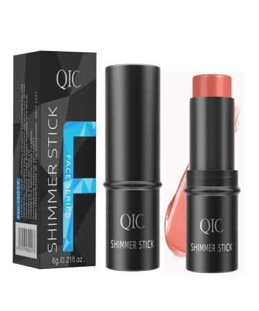 Versatile natural make-up pen cream-roouge pen highlighter pen and moisturizer for cheeks lips eyes and contours for ripe skin (6) 6 8 g (1 Pack)