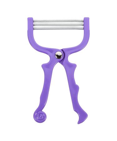 pilateur Manuel Visage Trois Ressorts Outil D pilation au Fil en Abs et Acier Inoxydable Portable et Antid rapant Adapt pour Menton Joues Cou et L vre Couleur Al atoire