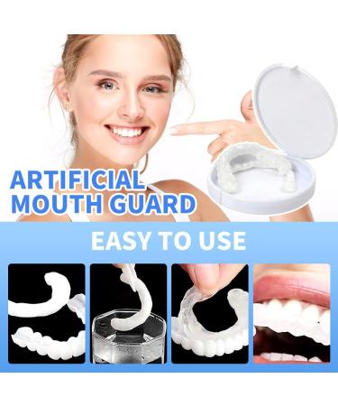 Buy AuzWr 2 Pairs of Plug-In Dentures & False Teeth | Provisional Veneers for Men & Women - International Shipping Available - Buy Online on GoSupps.com