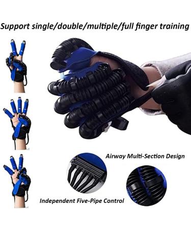 Arthritis Stroke Hemiplegia Rehabilitation Robot Gloves Single/Multi-Finger Exerciser Orthosis for Relief Hand Cramps 3 Training Modes (Right Hand XX) - Buy Online on GoSupps.com